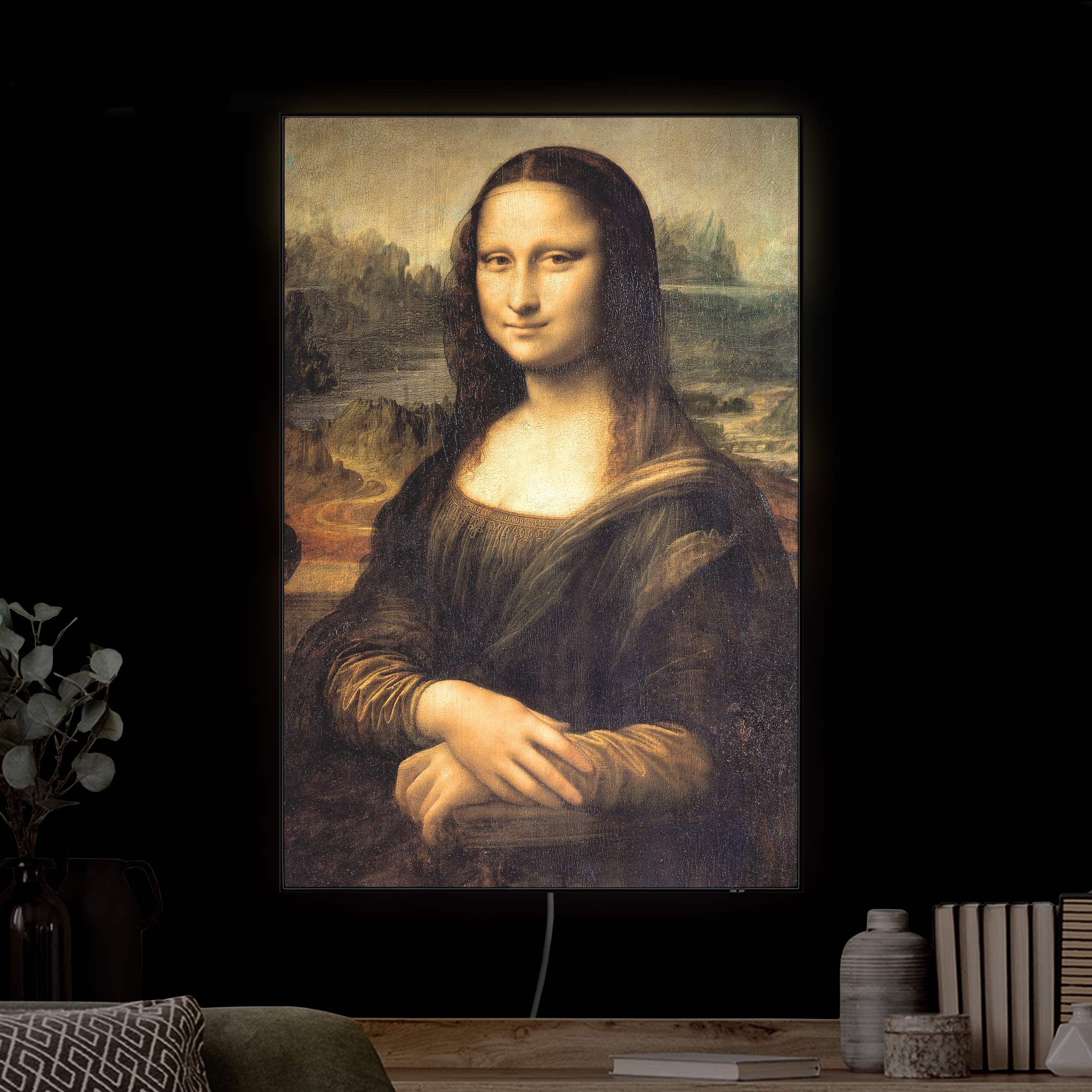 LED-Wechselbild Leonardo da Vinci - Mona Lisa günstig online kaufen