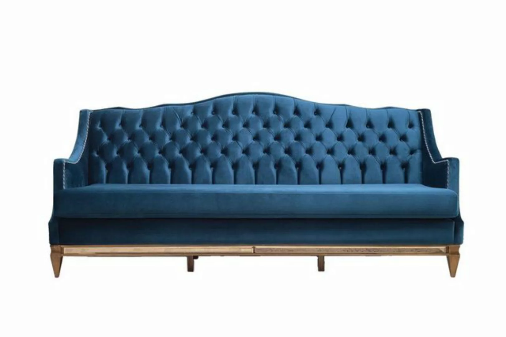 JVmoebel 3-Sitzer Blauer Chesterfield Dreisitzer Relax Lounge Sofa Wohnzimm günstig online kaufen