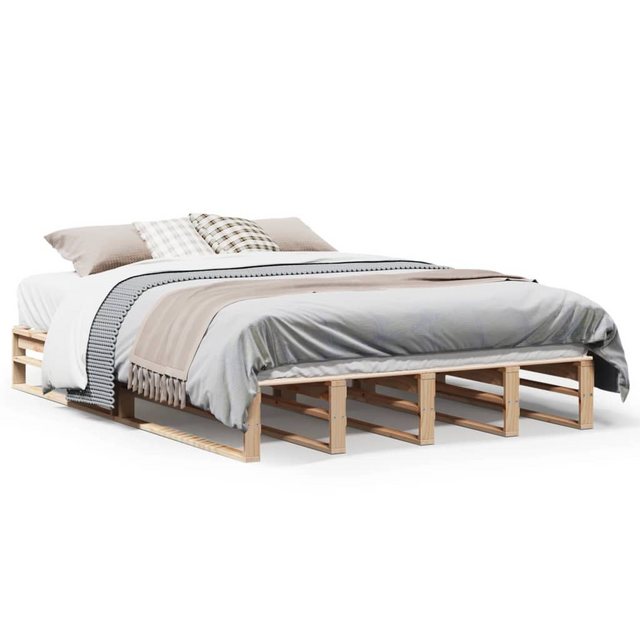 vidaXL Bett, Massivholzbett ohne Matratze 140x190 cm Kiefernholz günstig online kaufen