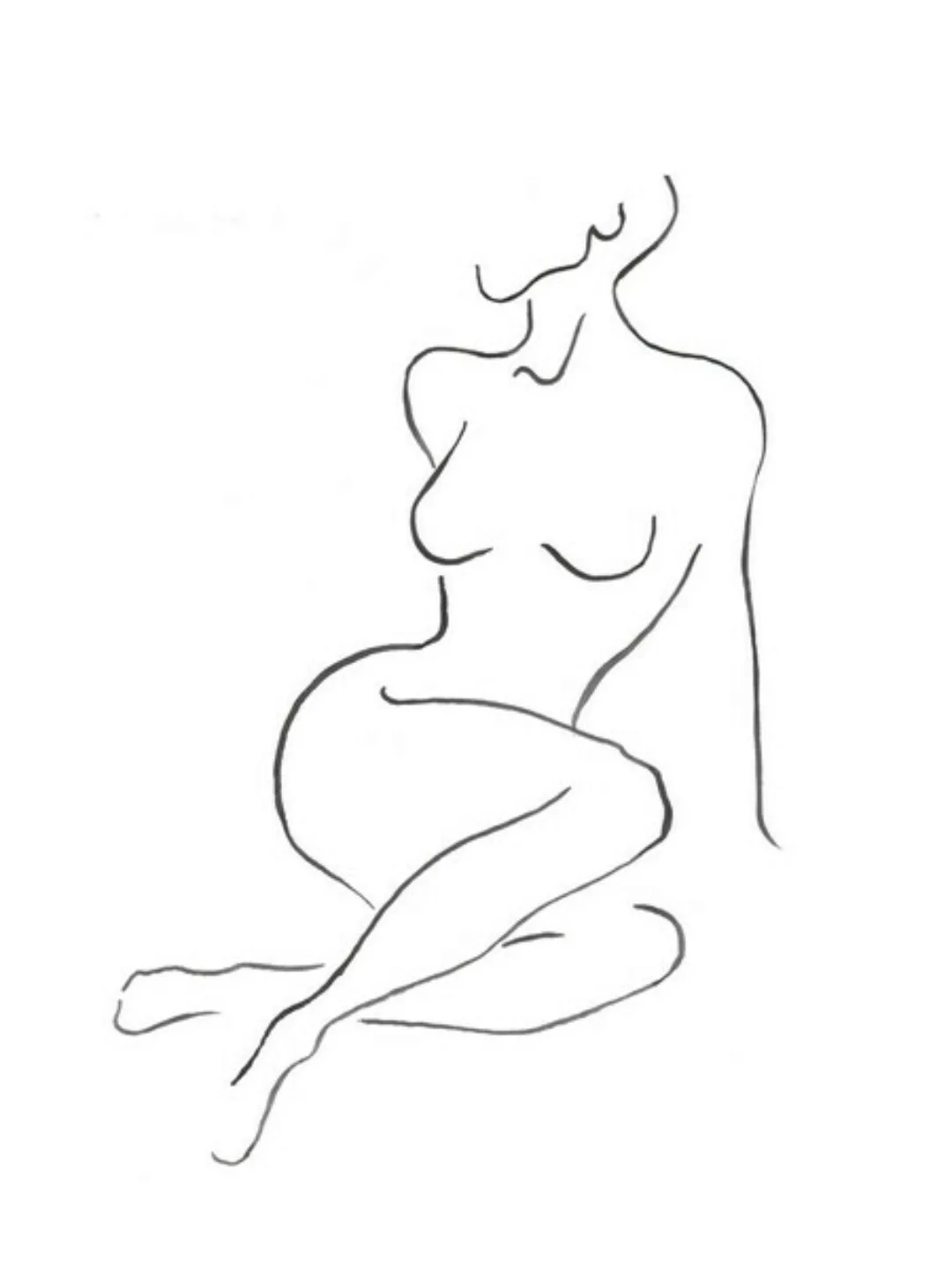 Poster / Leinwandbild - Mantika Minimal Nude günstig online kaufen