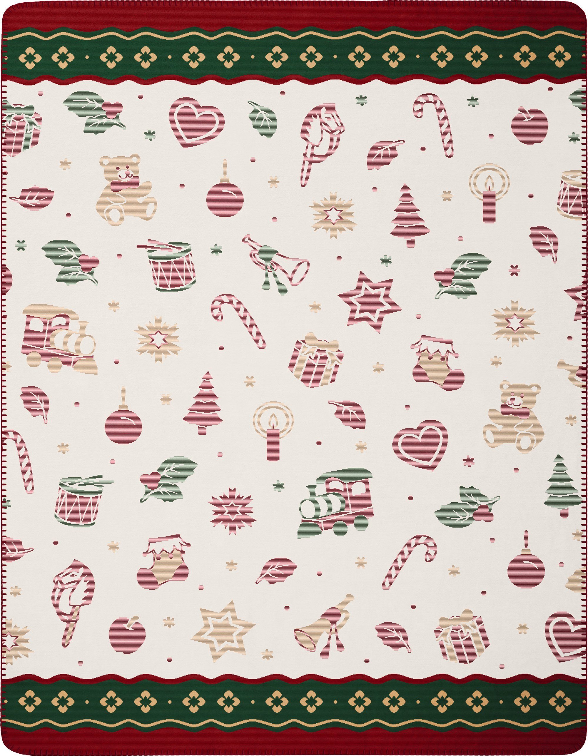 Wohndecke Toy's Delight mit weihnachtlichen Motiven, günstig online kaufen