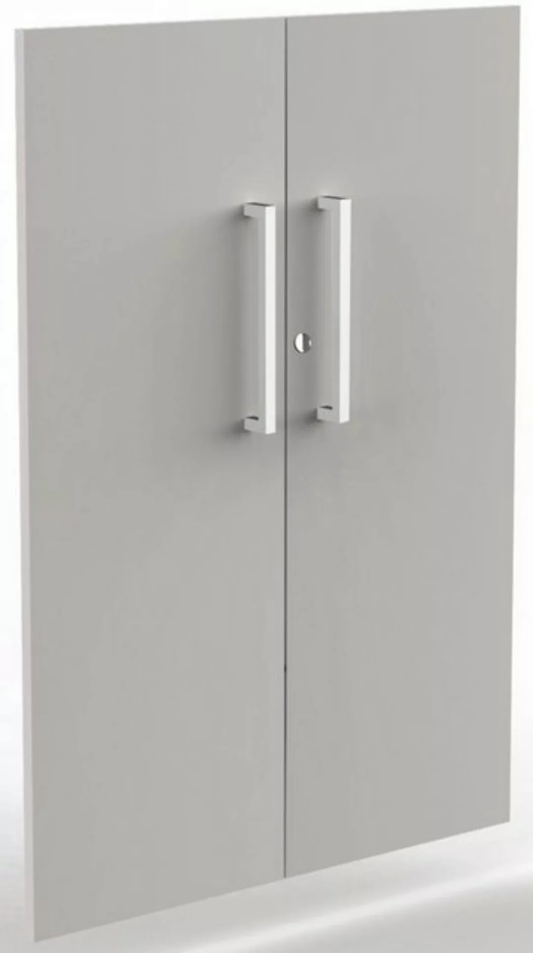 KERKMANN Aktenschrank Vorbautüren Aveto 3OH Set Breite 760mm anthrazit günstig online kaufen