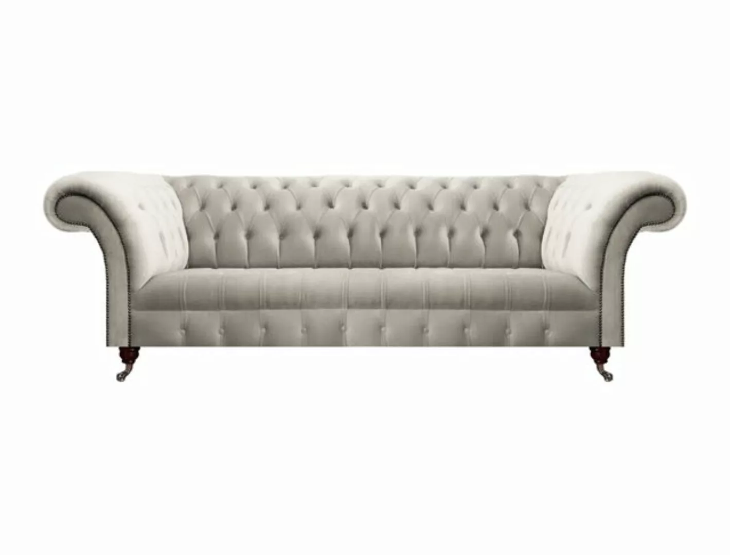 JVmoebel Chesterfield-Sofa Modern Sofa Dreisitze Couch Textil Stoff Polster günstig online kaufen