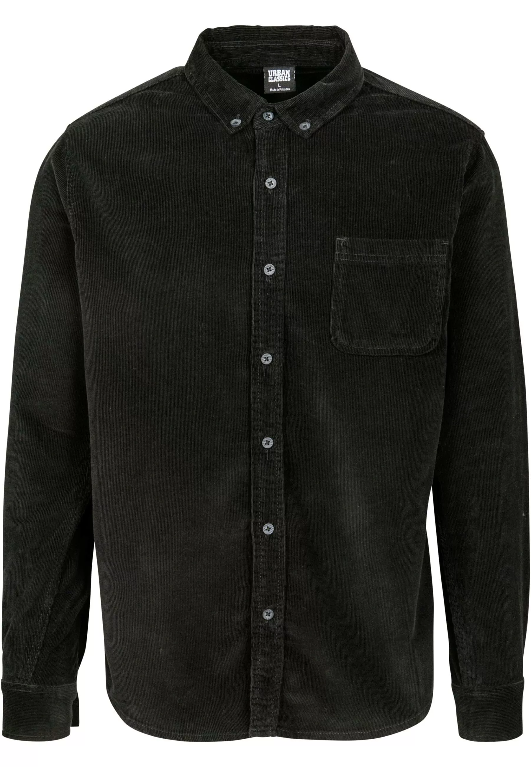 URBAN CLASSICS Langarmhemd "Urban Classics Herren Corduroy Shirt", (1 tlg.) günstig online kaufen