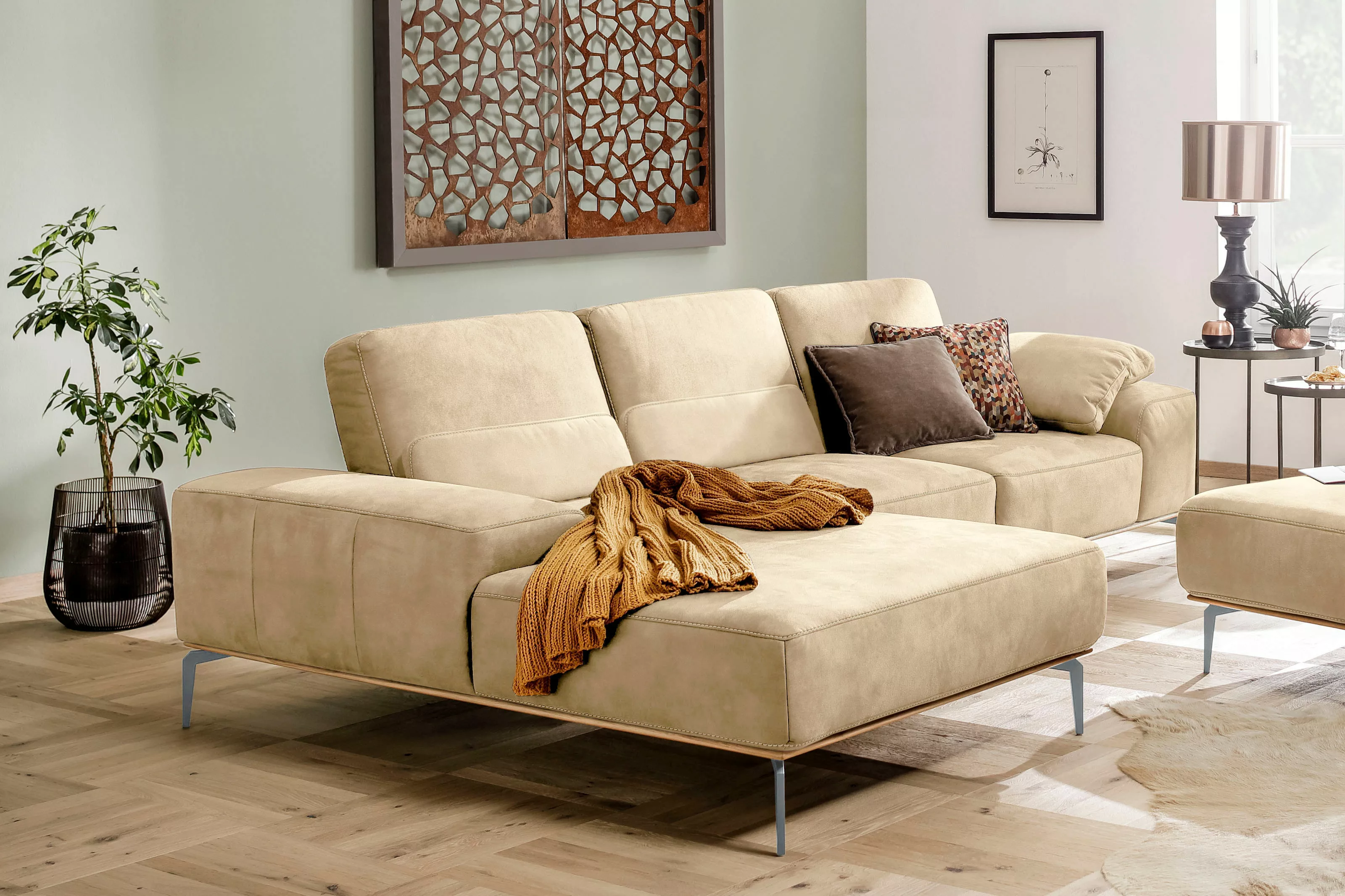 W.SCHILLIG Ecksofa "run, Designsofa mit tollem Sitzkomfort, bequem, L-Form" günstig online kaufen