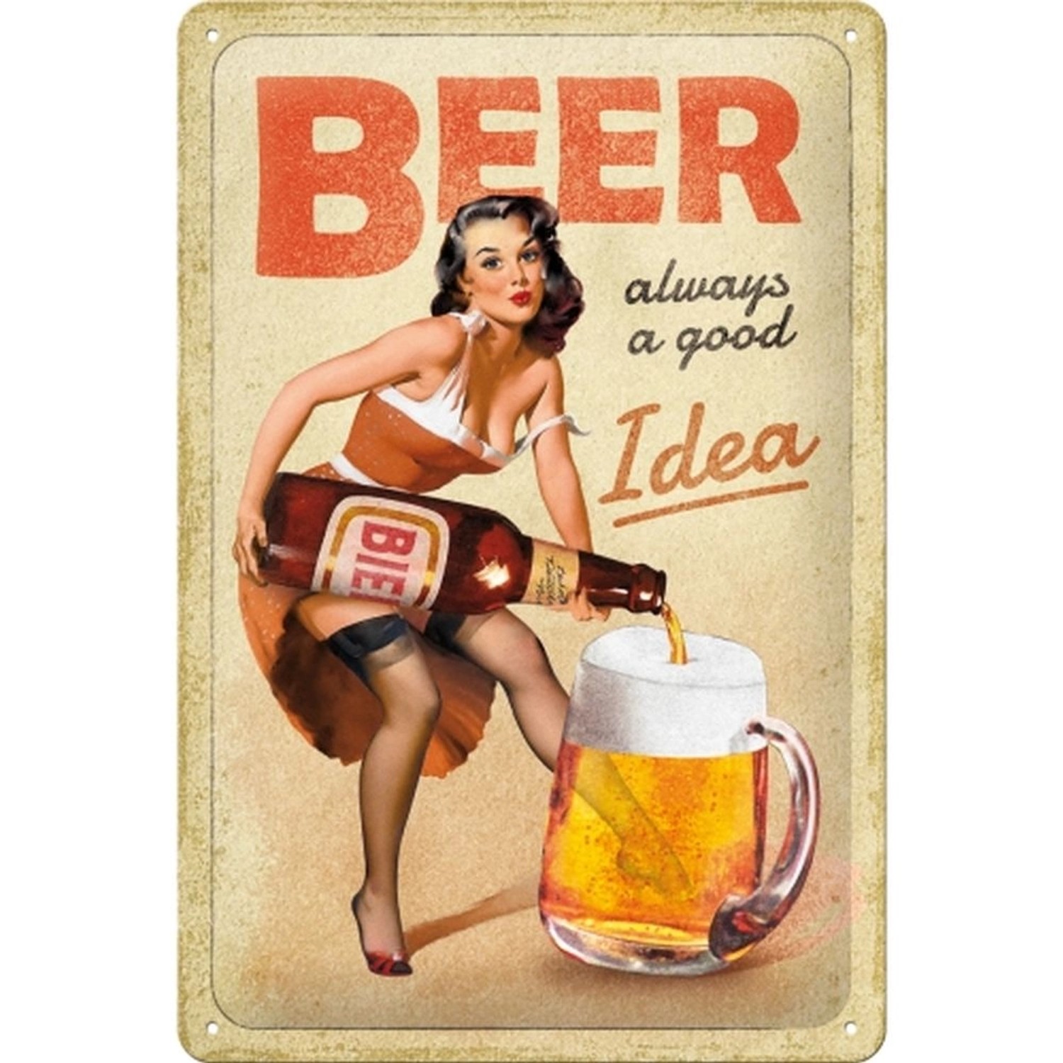 Nostalgic-Art Blechschild 20 x 30cm - Beer - Always a Good Idea - Special E günstig online kaufen