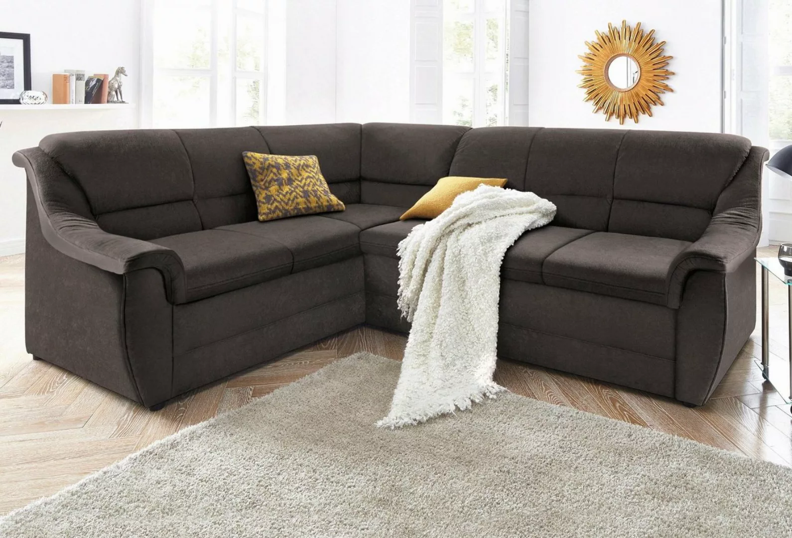 DOMO collection Ecksofa Franzi Steppung im Sitzbereich B7T/H: 278/162/80 cm günstig online kaufen