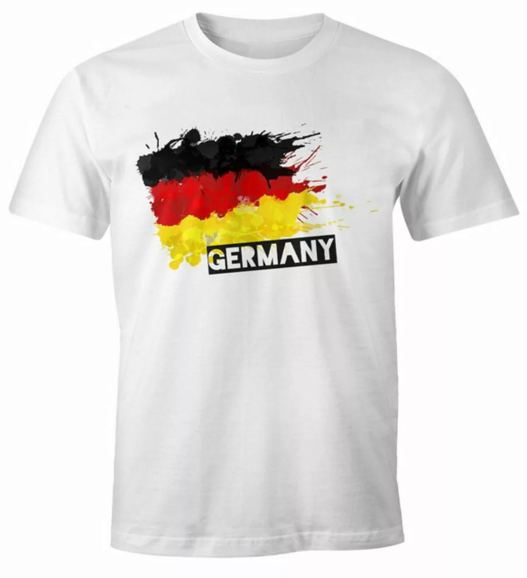 MoonWorks Print-Shirt Herren T-Shirt Deutschland Fußball EM 2024 Fußballeur günstig online kaufen