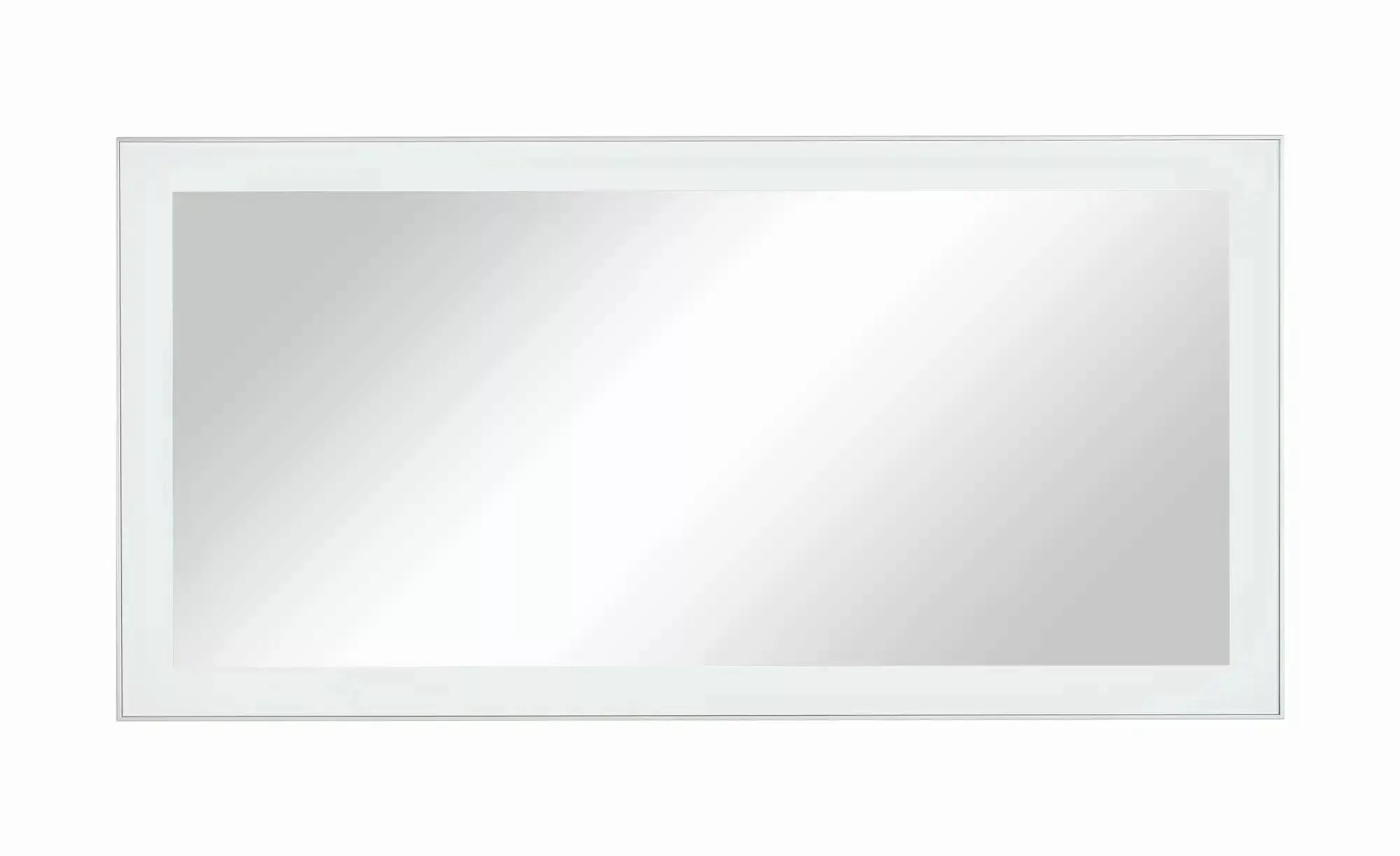 Spiegel 120 x 60 cm Duna ¦ weiß ¦ Glas,Aluminium,Holzwerkstoff ¦ Maße (cm): günstig online kaufen