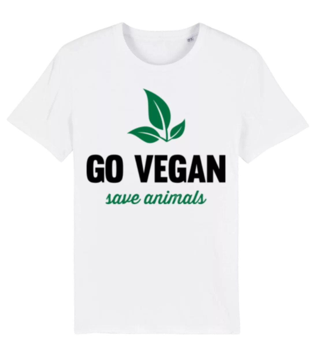 Go Vegan Save Animals · Männer Bio T-Shirt Stanley Stella 2.0 günstig online kaufen