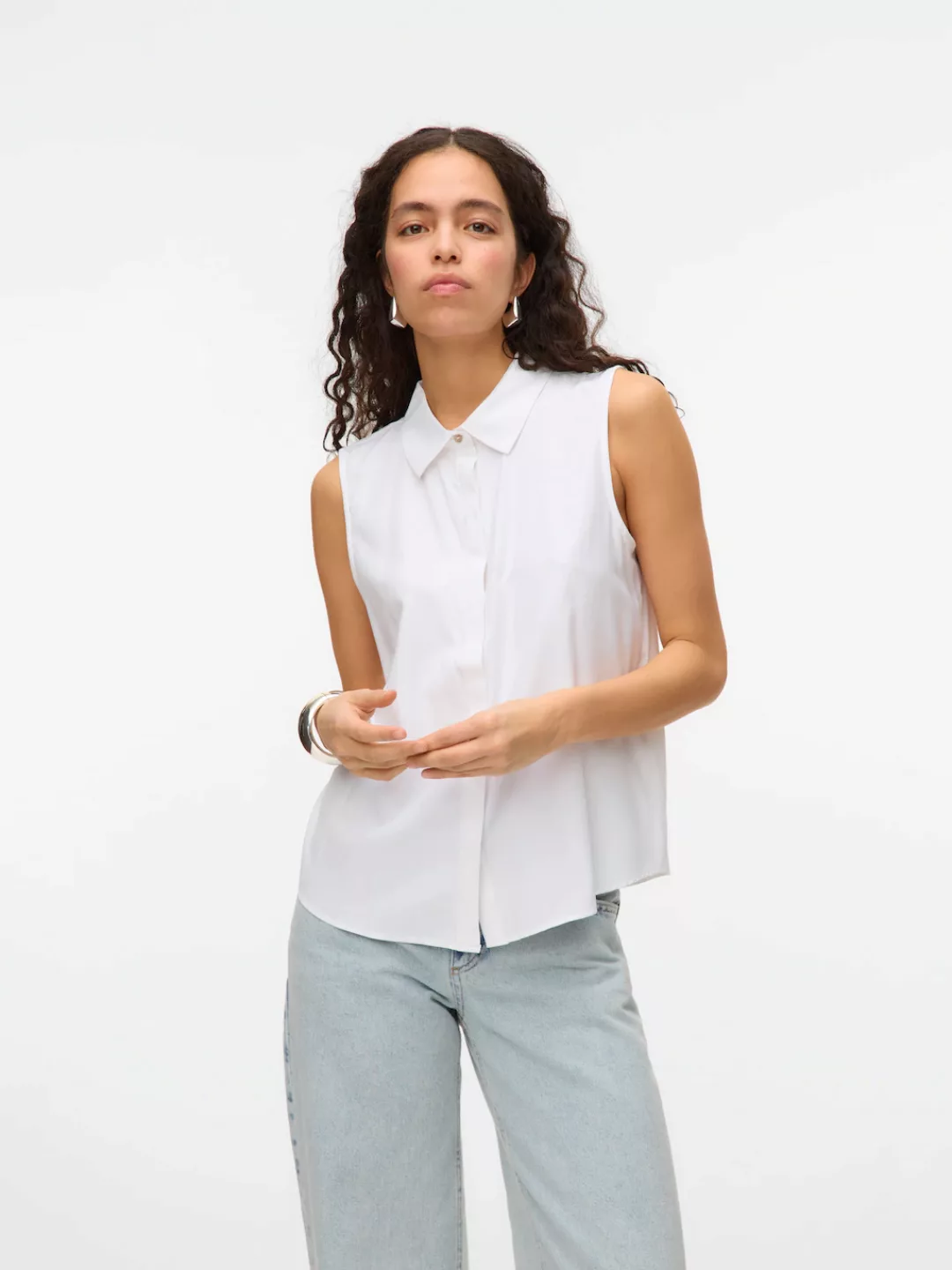 Vero Moda Hemdbluse "VMNORA SL SHIRT WVN GA NOOS" günstig online kaufen