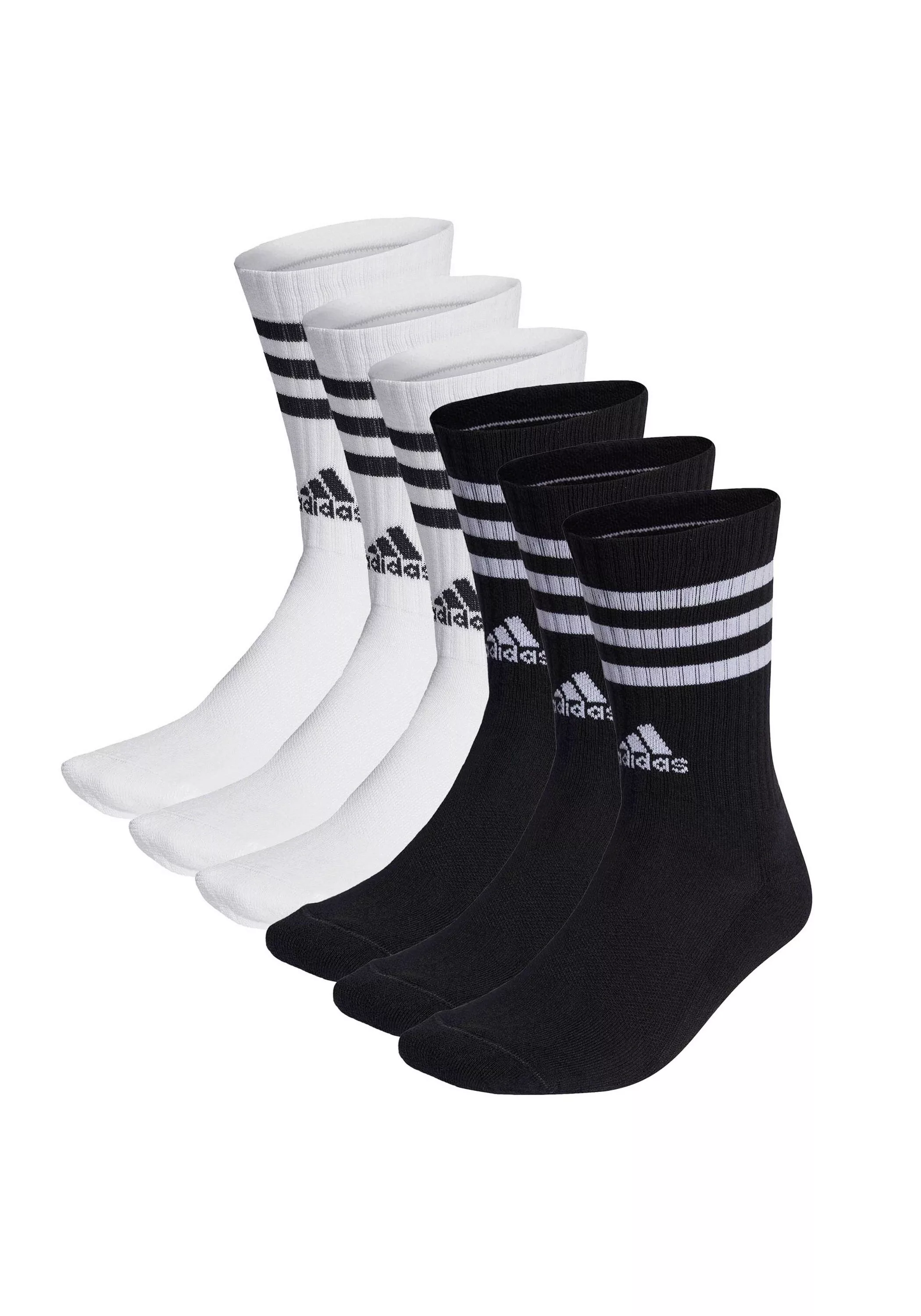 adidas Originals Kurzsocken "Socken 3-Streifen Cushioned Crew 6er Pack" günstig online kaufen