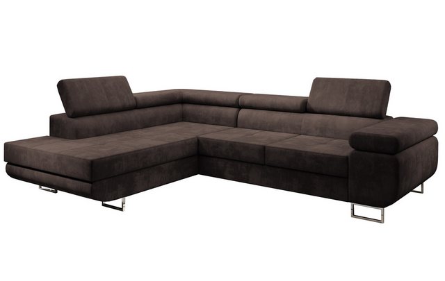 Furnix Ecksofa ZANTE Sofa mit Schlaffunktion Bettkasten und verstellbaren K günstig online kaufen