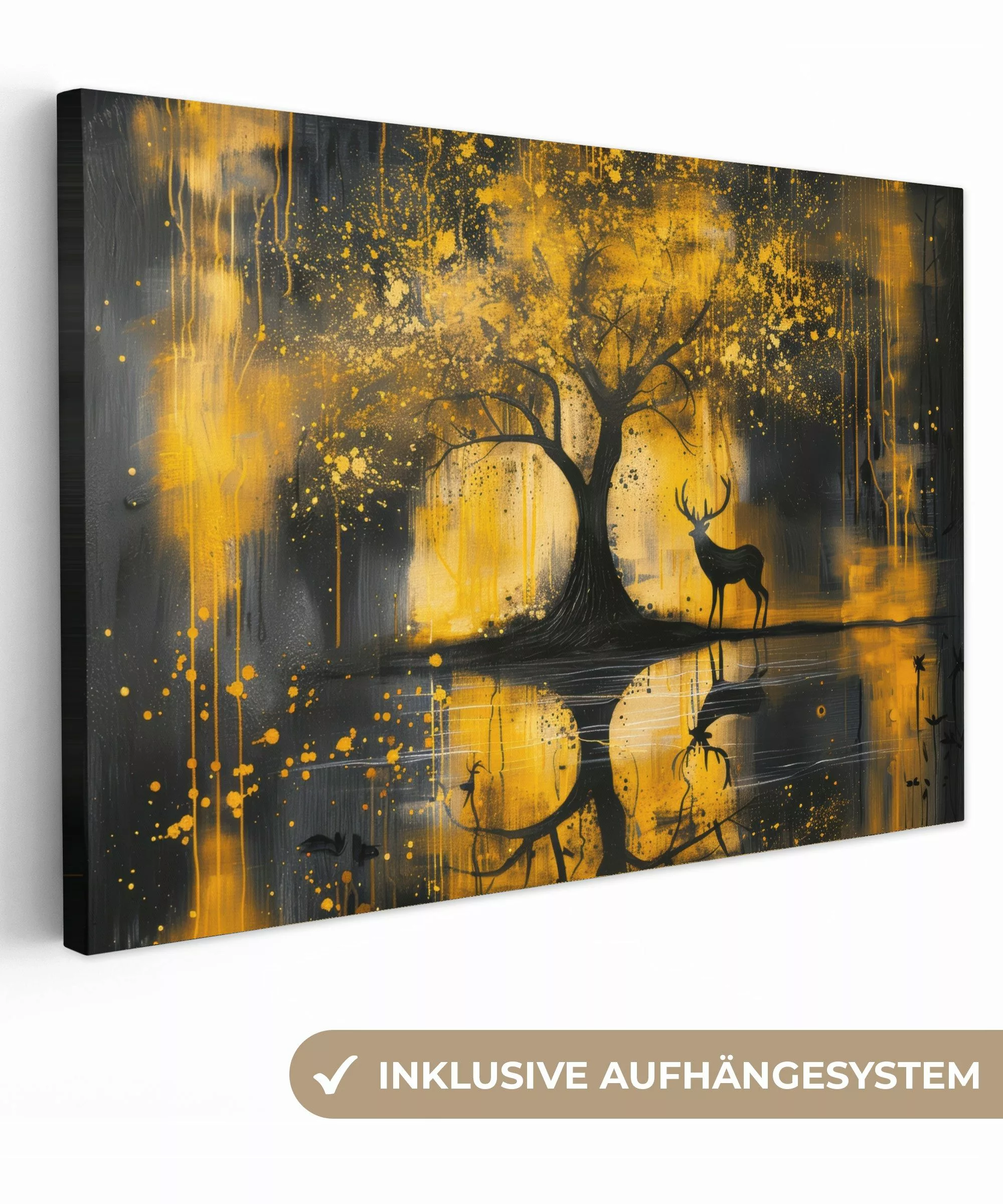OneMillionCanvasses® Leinwandbild Baum - Farboptik - günstig online kaufen