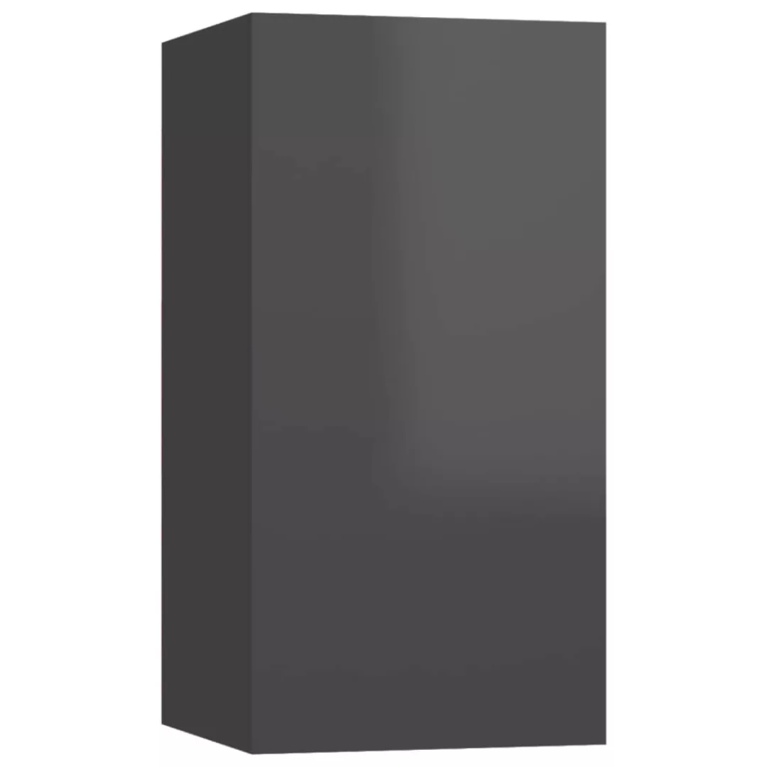 Tv-schrank Hochglanz-grau 30,5x30x60 Cm Spanplatte günstig online kaufen