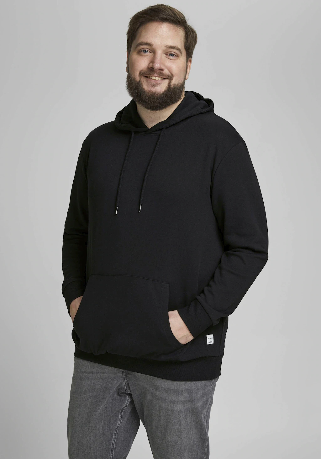 Jack & Jones Herren Hoodie Kapuzenpullover JJEBASIC - Regular Fit Plussize günstig online kaufen