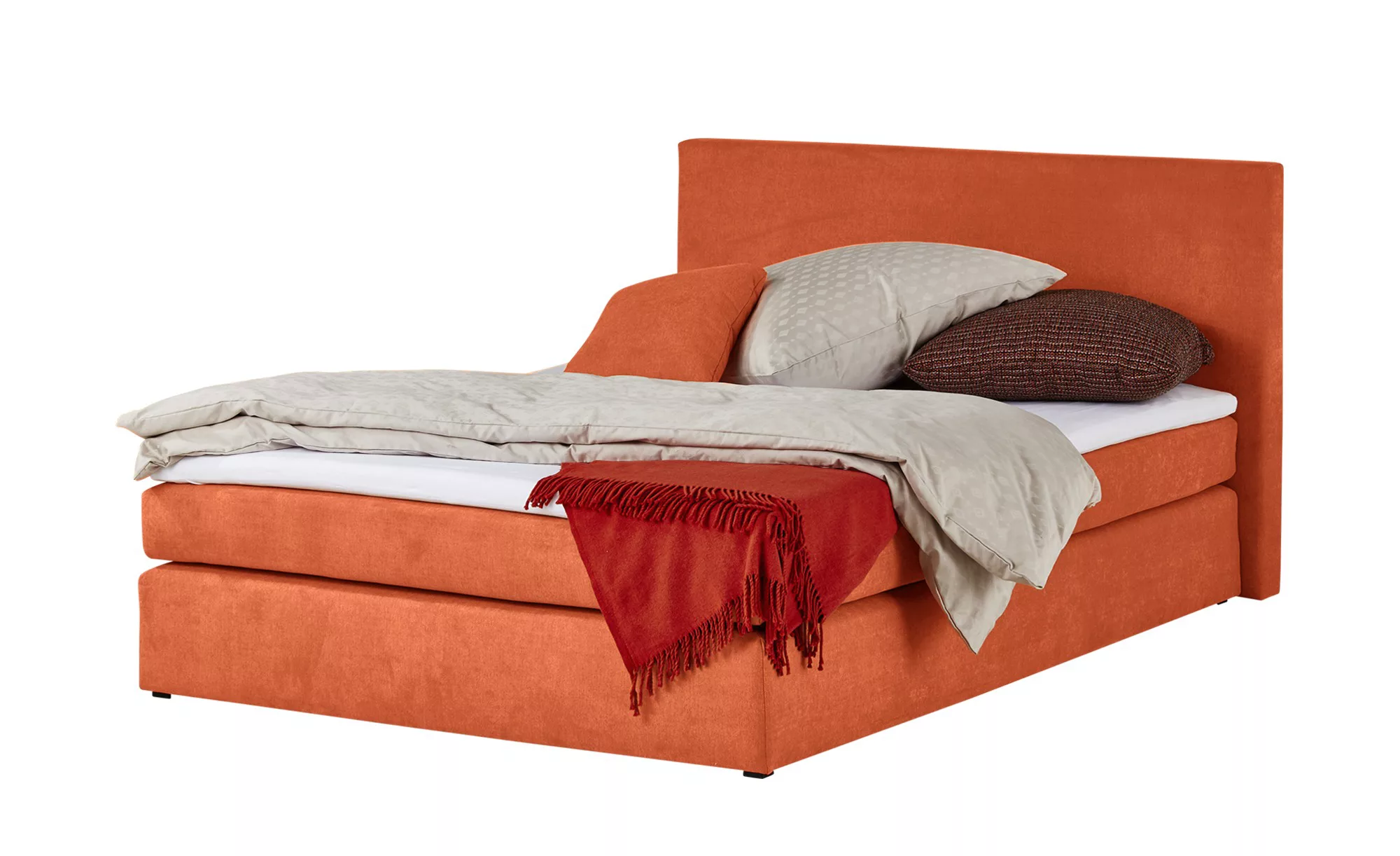 smart Boxspringbett - orange - 153 cm - 97 cm - 211 cm - Betten > Boxspring günstig online kaufen