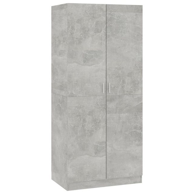 vidaXL Kleiderschrank Kleiderschrank Betongrau 8052180 cm Spanplatte günstig online kaufen