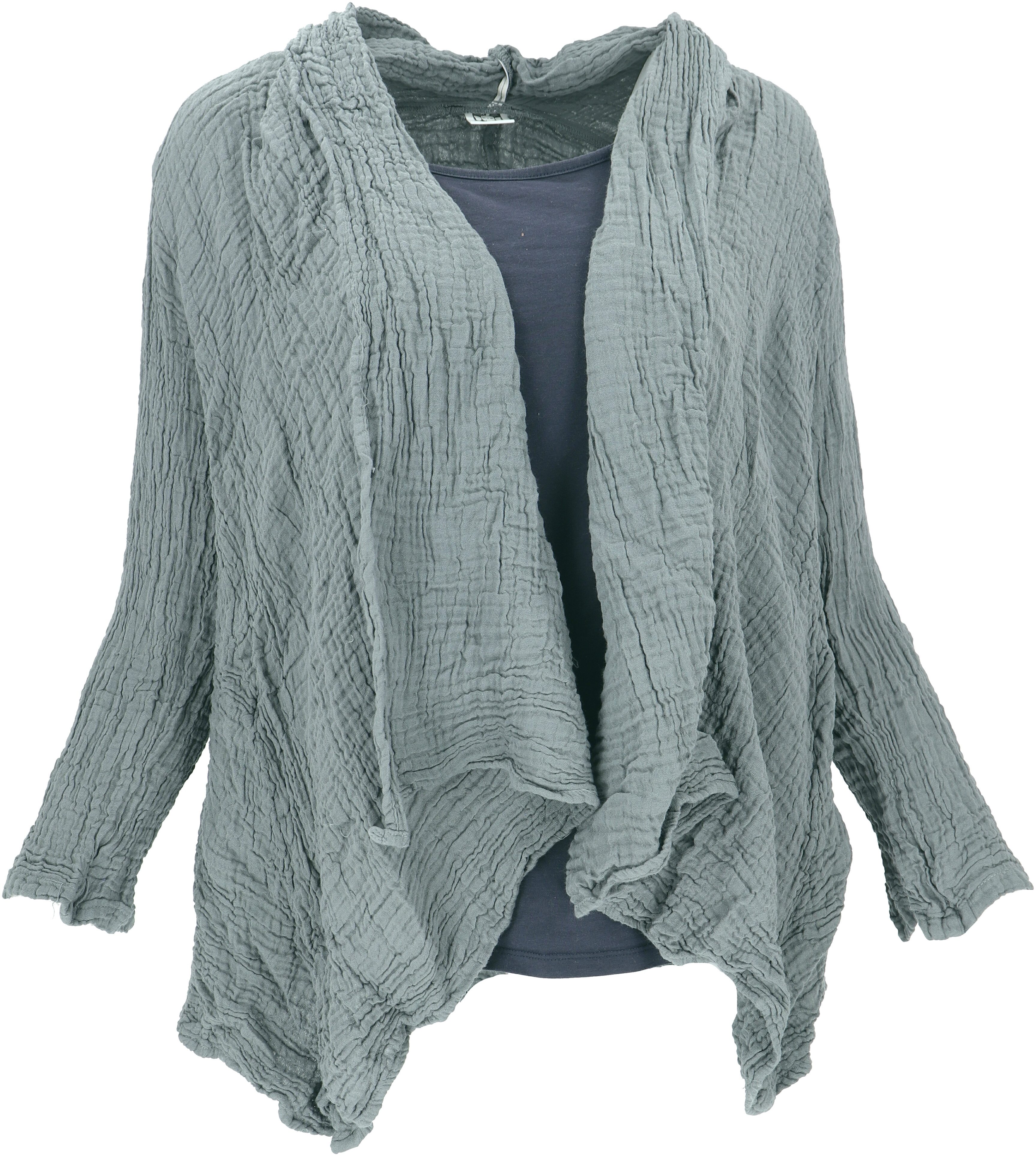 Guru-Shop Longbluse Musselin Boho Blusenjäckchen, Baumwoll.. günstig online kaufen