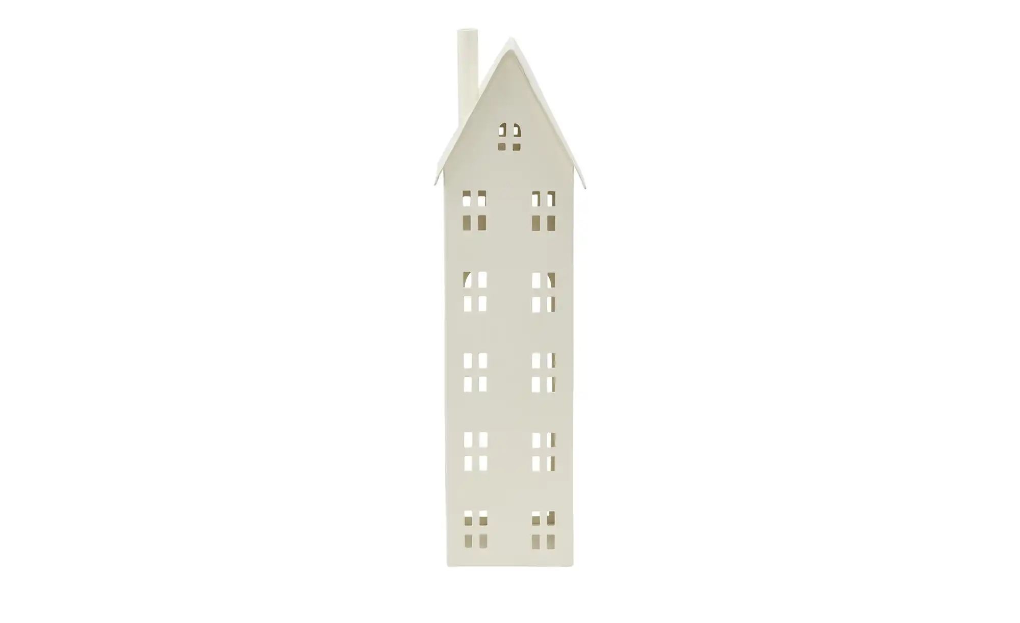 HOME STORY Windlicht Haus ¦ creme ¦ Eisen ¦ Maße (cm): B: 10 H: 34 Weihnach günstig online kaufen