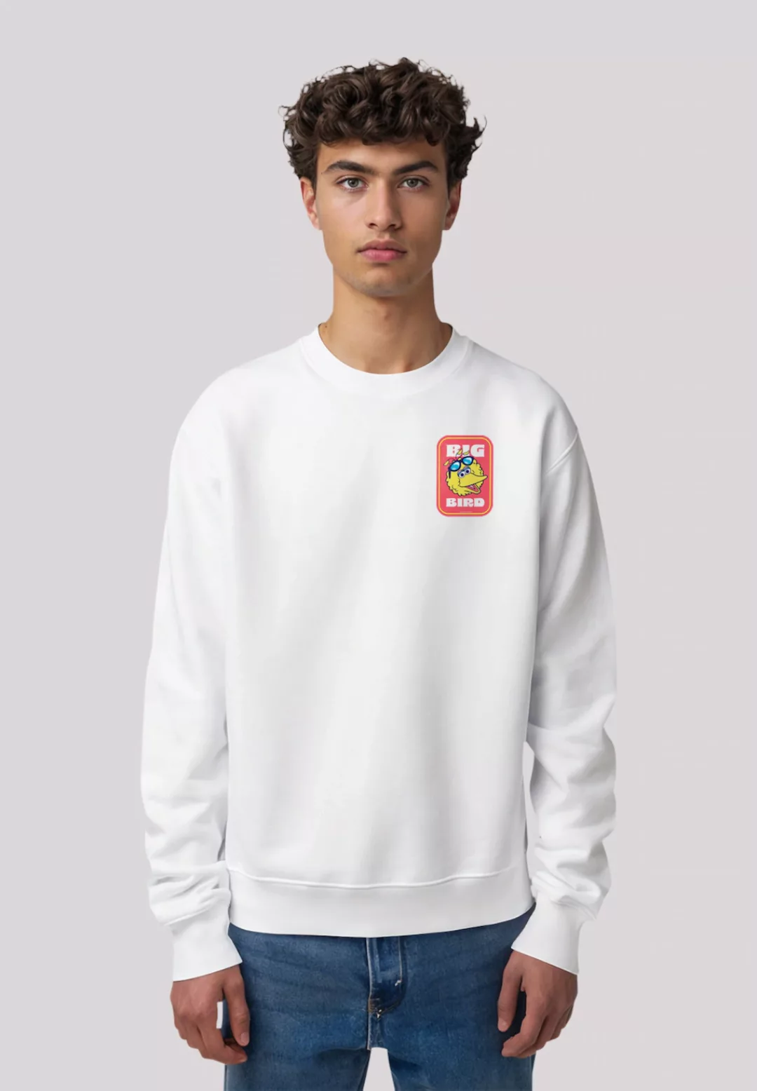 F4NT4STIC Sweatshirt "Sesamstraße Bilbo Big Bird Sticker", Premium Qualität günstig online kaufen