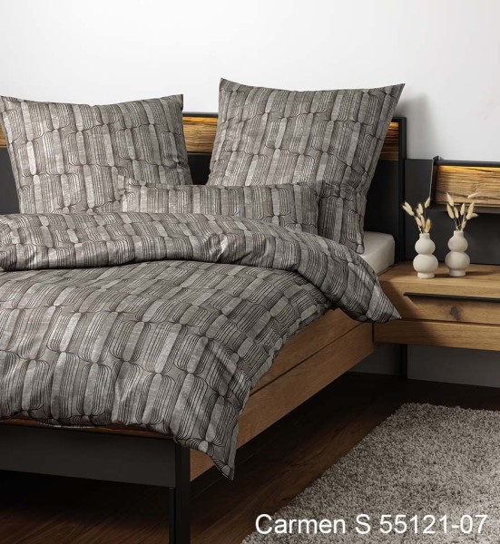 Janine Janine Interlock-Jersey Bettwäsche CARMEN S 55121 braun moccha Größe günstig online kaufen