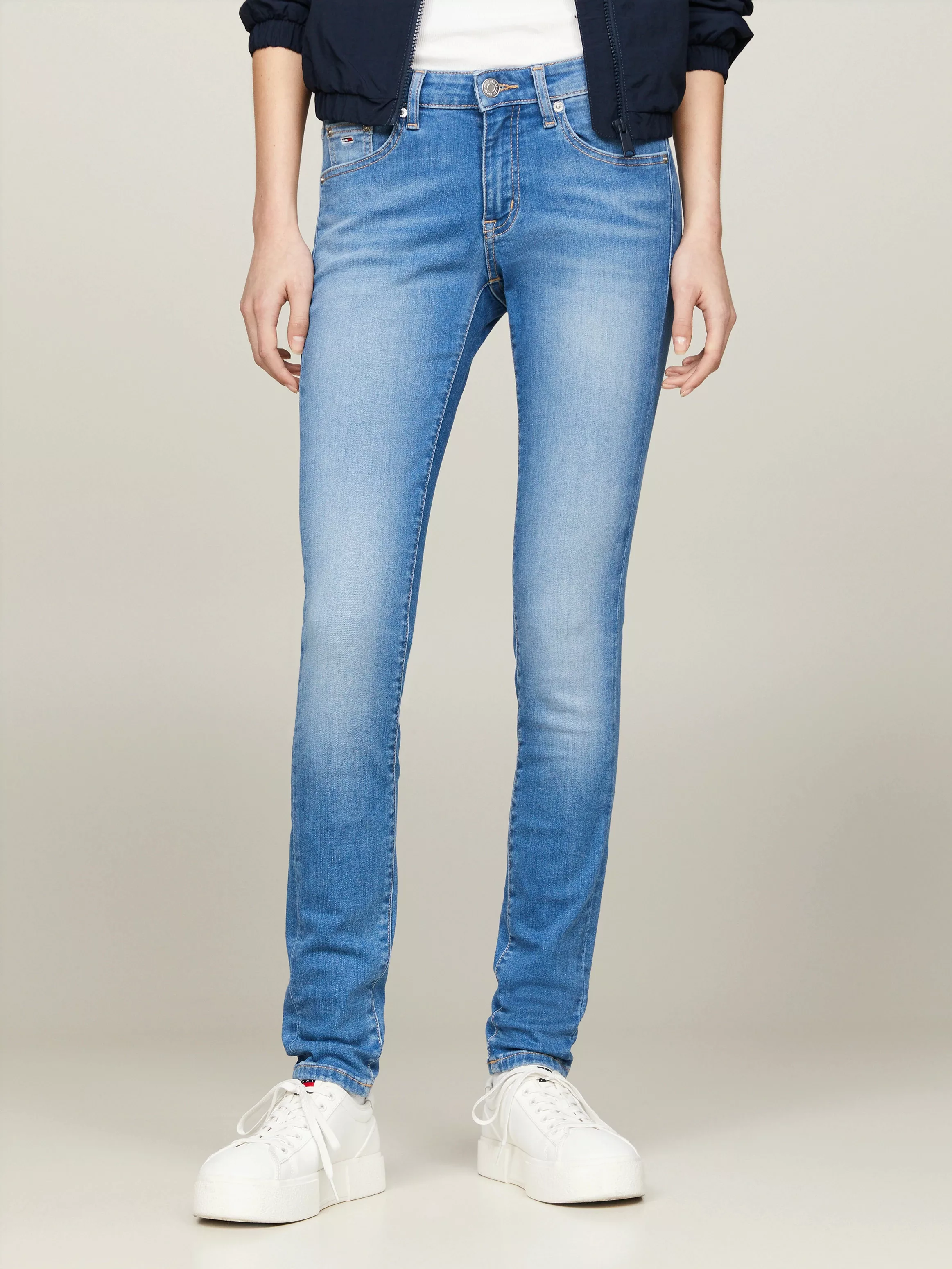 Tommy Jeans Slim-fit-Jeans "Skinny Jeans Marken Low Waist Mittlere Leibhöhe günstig online kaufen