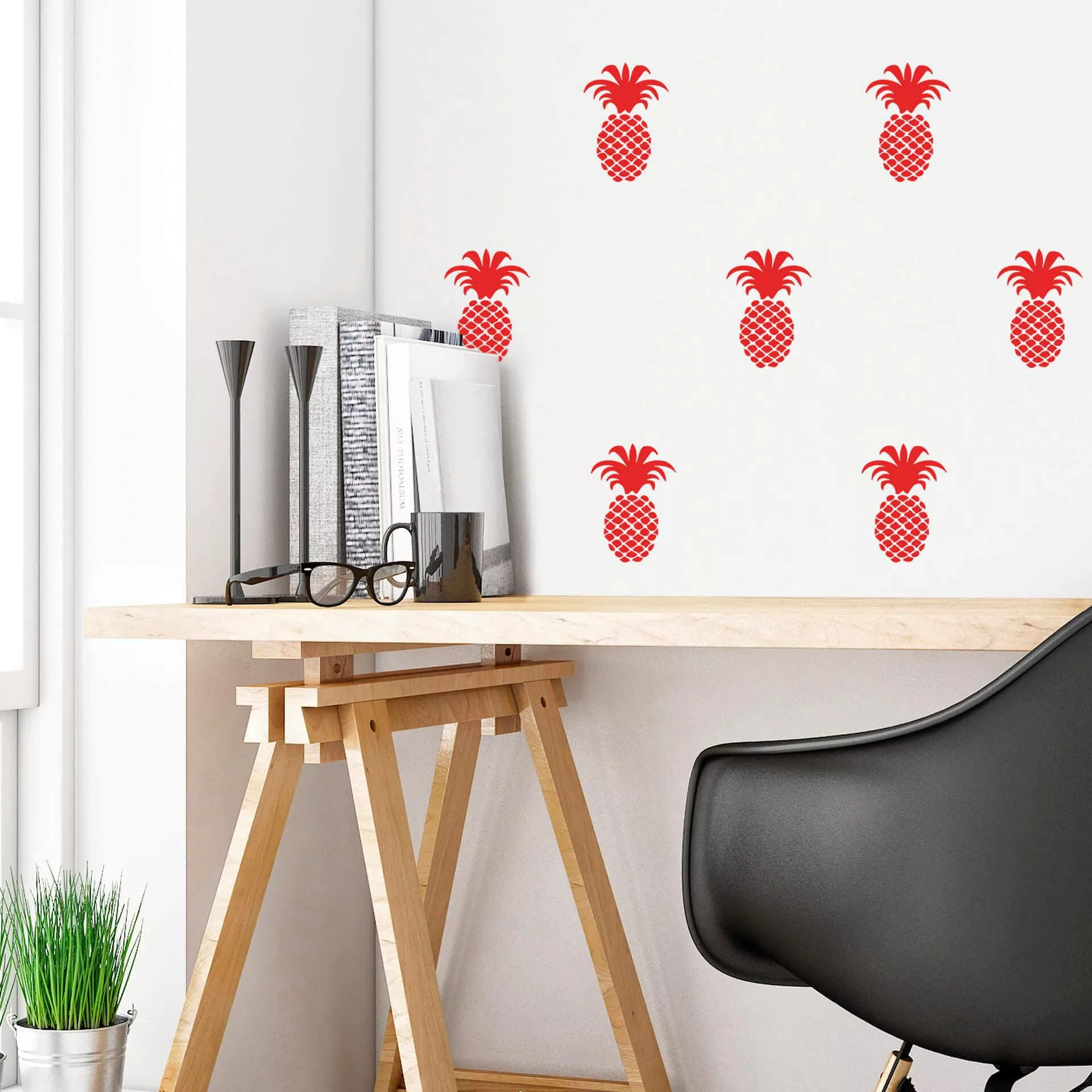 Wall-Art Wandtattoo »Ananas Set«, selbstklebend, entfernbar günstig online kaufen