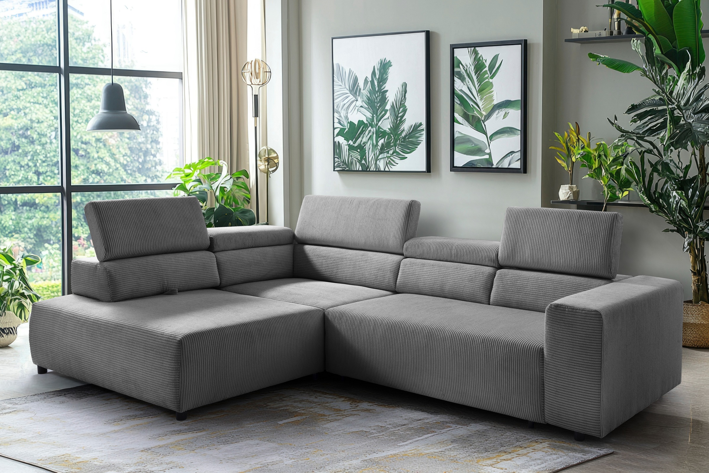 exxpo - sofa fashion Ecksofa »VITTORIO mit Komfortfunktionen, bequem und mo günstig online kaufen