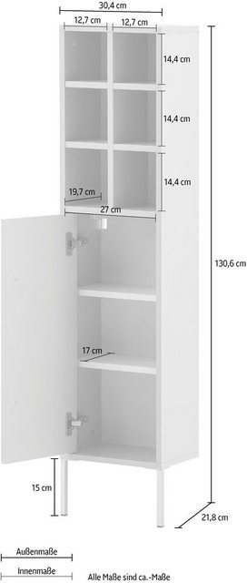 Schildmeyer Midischrank "Sarah", Badmöbel, Breite 30,4 günstig online kaufen