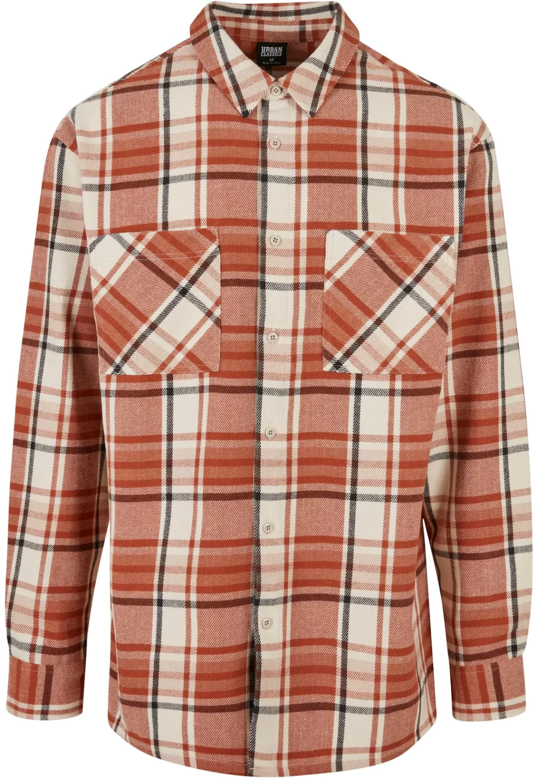 URBAN CLASSICS Langarmhemd "Urban Classics Herren Long Oversized Checked Le günstig online kaufen