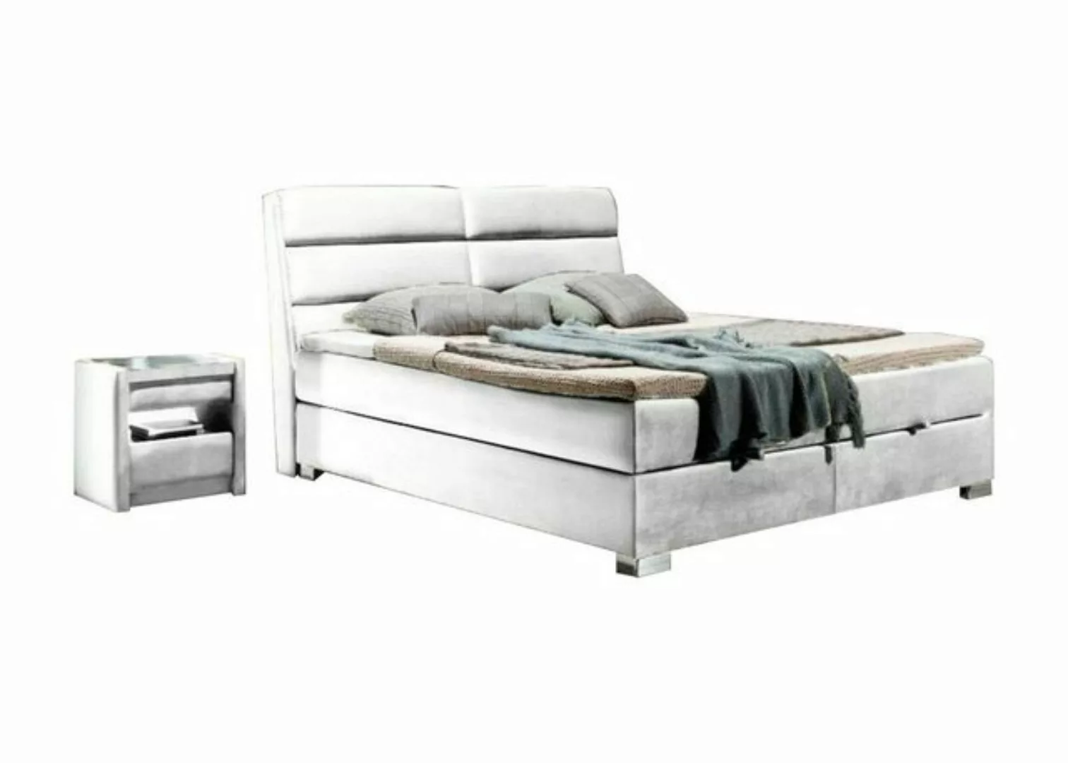 Xlmoebel Bett Luxus Boxspring Bett Doppel Stoff Möbel Schlafzimmer (Bett), günstig online kaufen