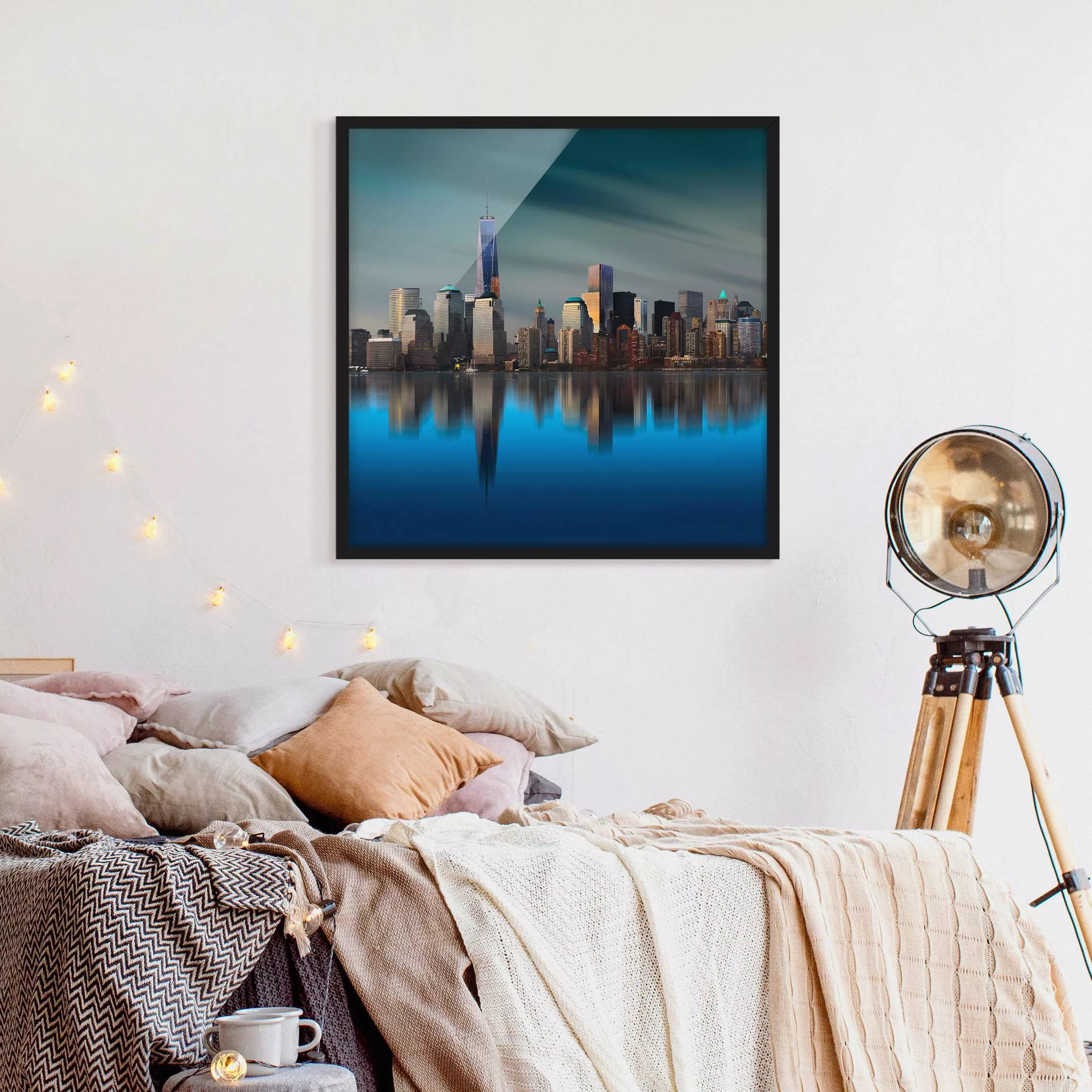 Bild mit Rahmen Architektur & Skyline - Quadrat New York World Trade Center günstig online kaufen