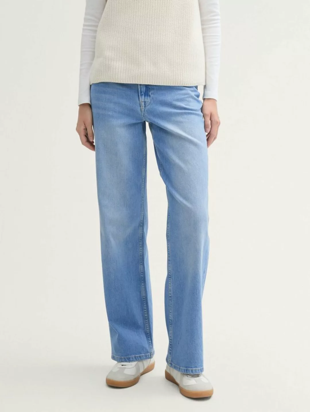 TOM TAILOR Denim Gerade Jeans Wide Leg Jeans mit recycelter Baumwolle günstig online kaufen