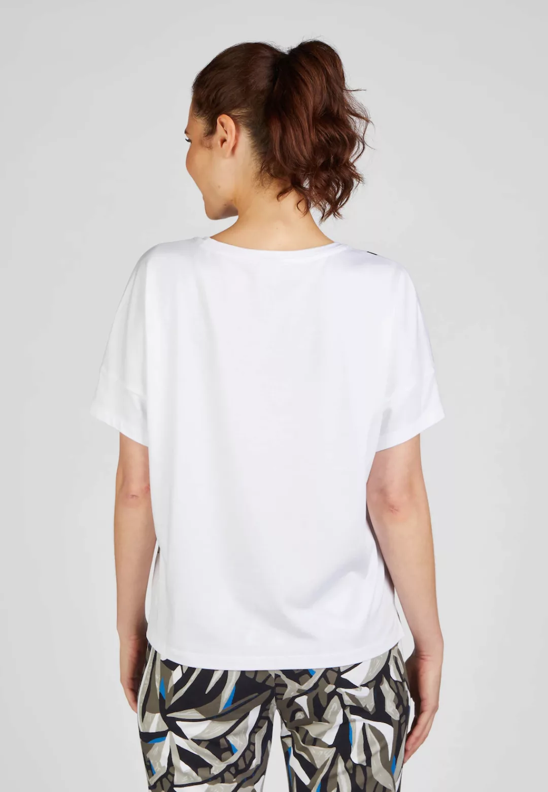 Rabe T-Shirt mit kunstvollem Palmen-Motiv günstig online kaufen
