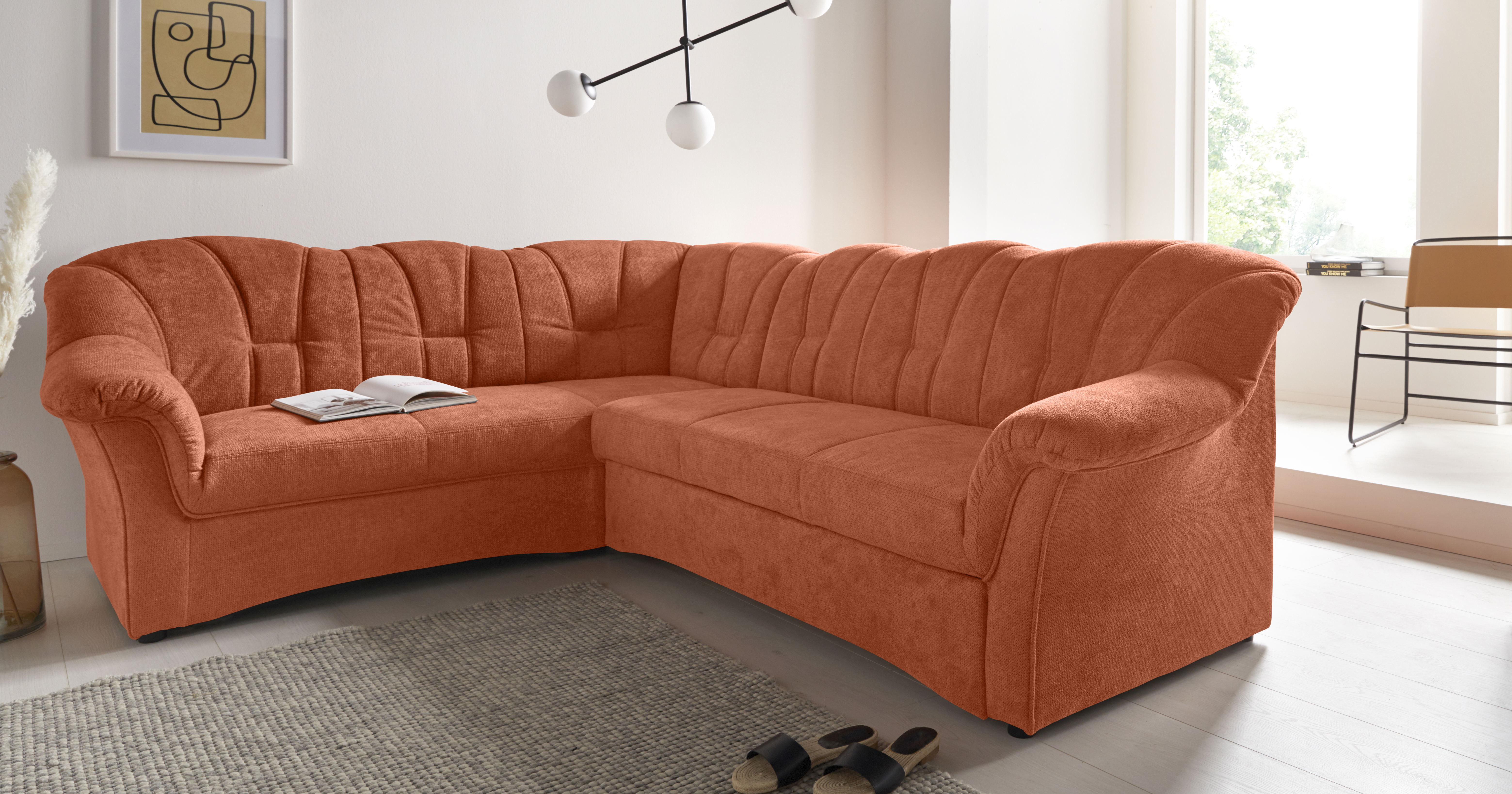 DOMO collection Ecksofa "Topper L-Form", mit Recamiere, wahlweise mit Schla günstig online kaufen