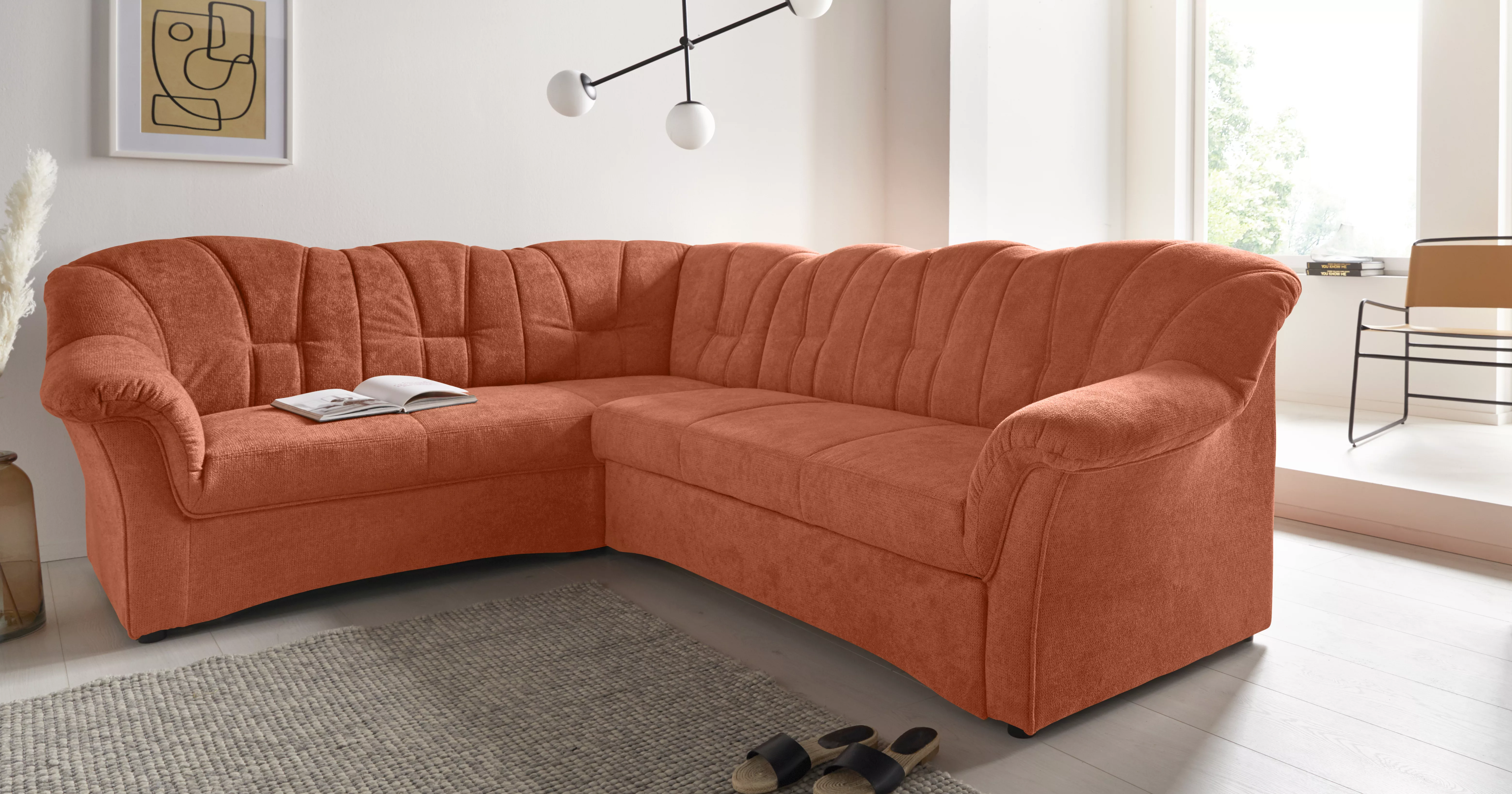 DOMO collection Ecksofa "Topper L-Form", mit Recamiere, wahlweise mit Schla günstig online kaufen