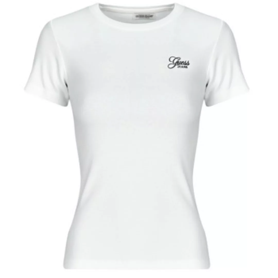 Guess  T-Shirt SS CN SNAP EMBRO SLIM TOP günstig online kaufen