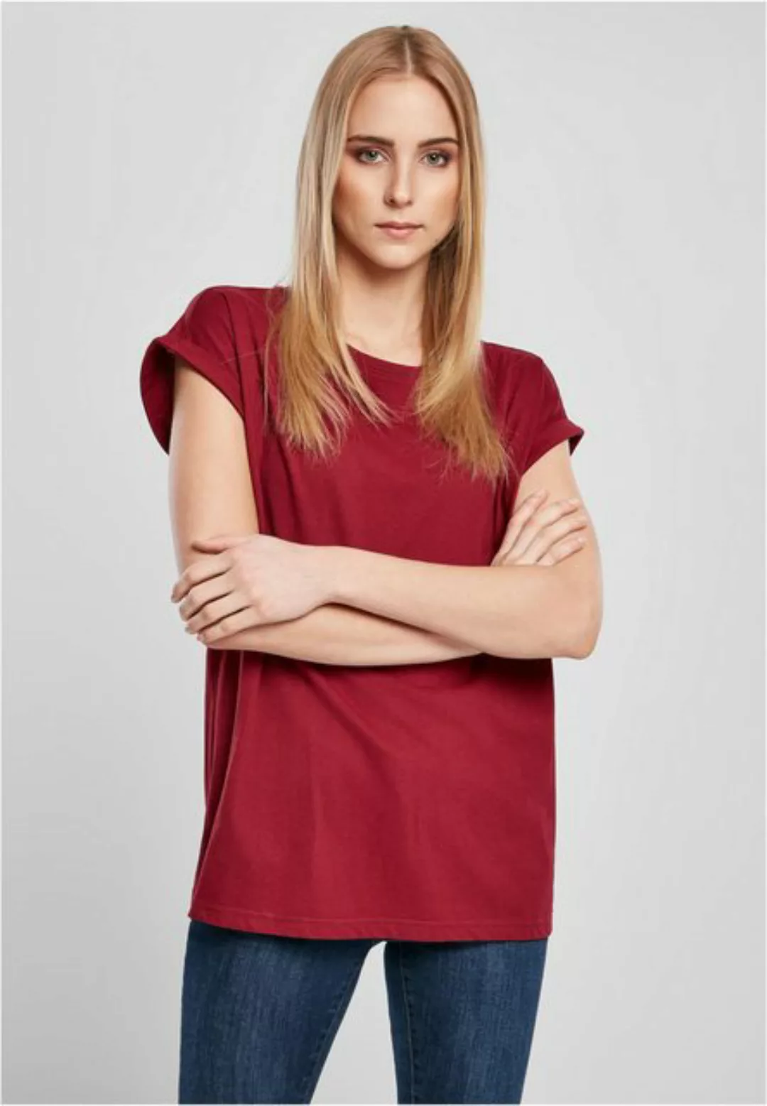 URBAN CLASSICS T-Shirt TB2983 - Ladies Organic Extended Shoulder Tee burgun günstig online kaufen