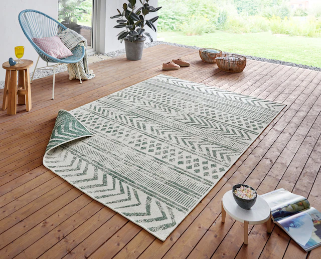 NORTHRUGS Teppich »BIRI Wendeteppich«, rechteckig, 5 mm Höhe, In-& Outdoor, günstig online kaufen