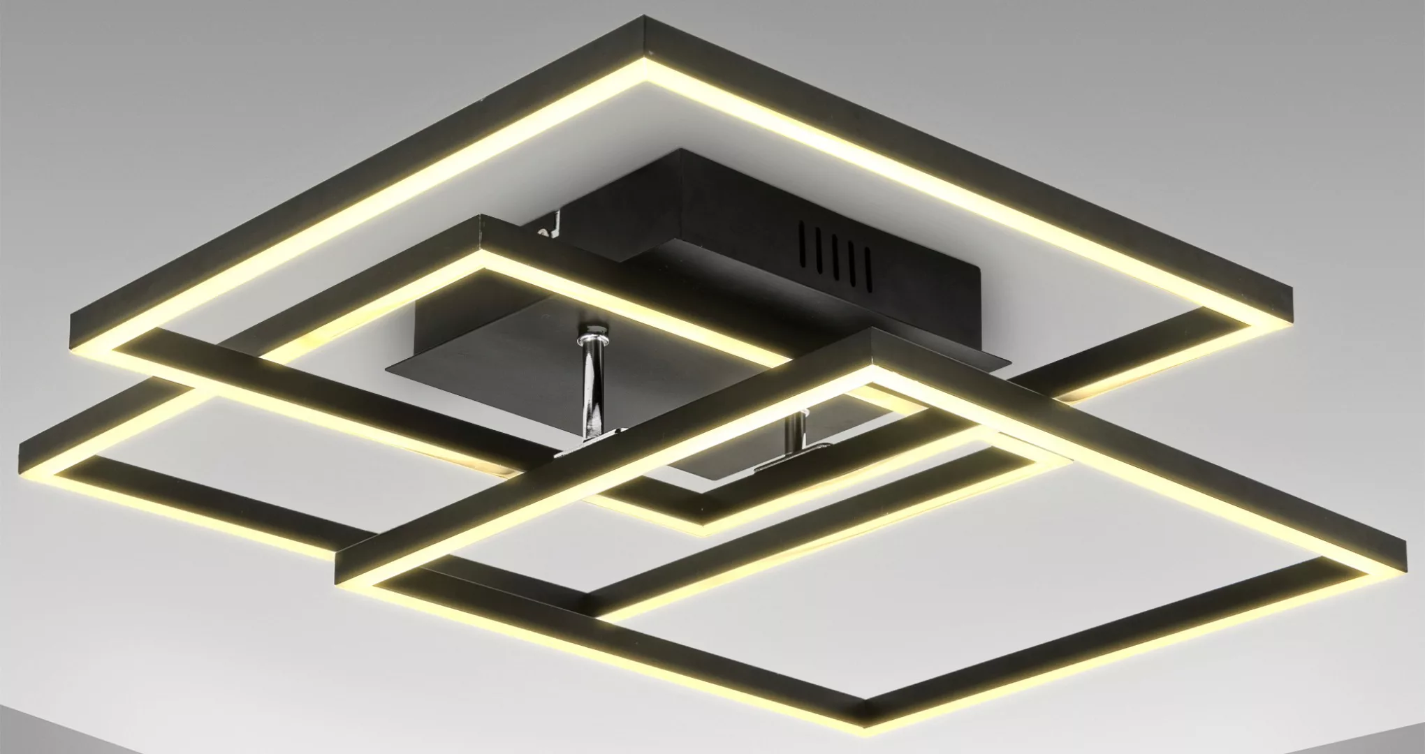 B.K.Licht LED Deckenleuchte »BK_FR1505 LED Deckenlampe, Frame, Schwenkbar, günstig online kaufen
