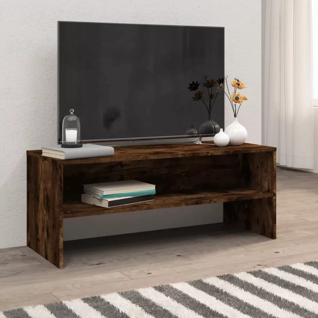 Vidaxl Tv-schrank Räuchereiche 100x40x40 Cm Holzwerkstoff günstig online kaufen