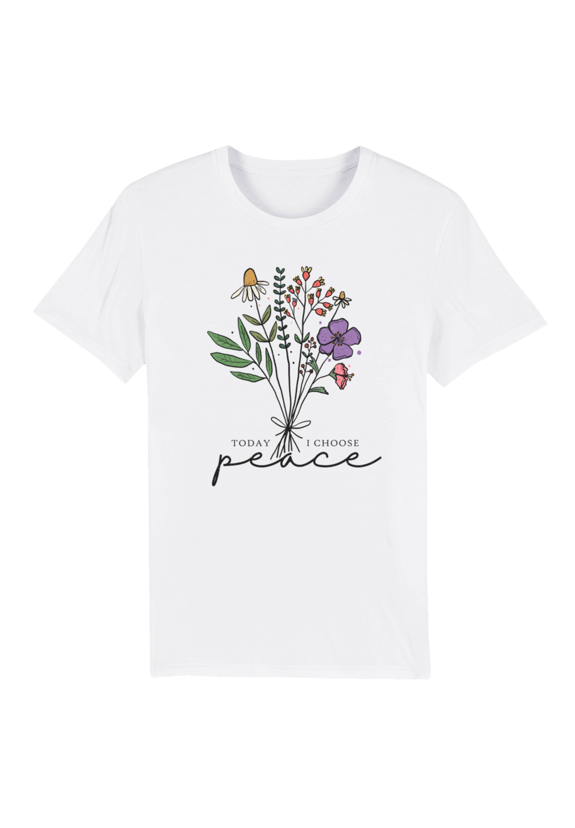 F4NT4STIC T-Shirt "Blumen today I choose peace", Premium Qualität günstig online kaufen