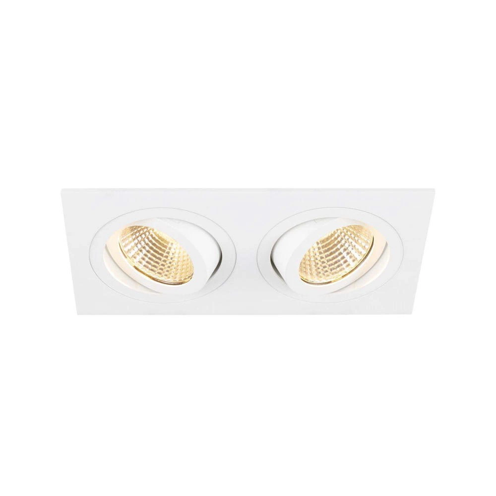 LED Deckeneinbauleuchte New Tria in Weiß 2x 13,6W 1220lm günstig online kaufen