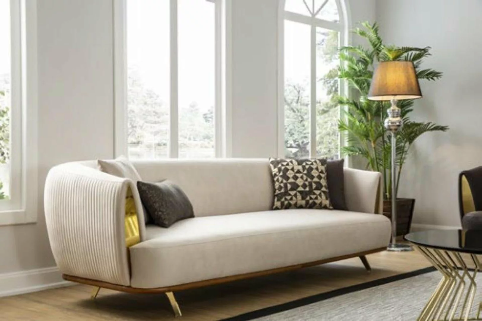 JVmoebel 2-Sitzer Modernes Sofa 2 Sitzer Polstersofa weiß Design Couch Sofa günstig online kaufen