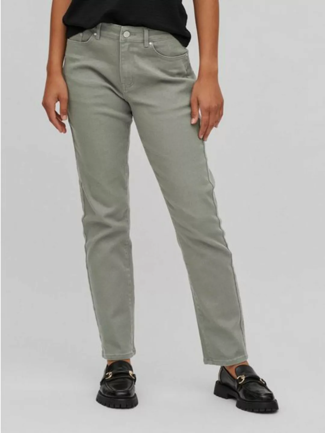 Vila 7/8-Jeans Stray (1-tlg) Plain/ohne Details, Weiteres Detail günstig online kaufen