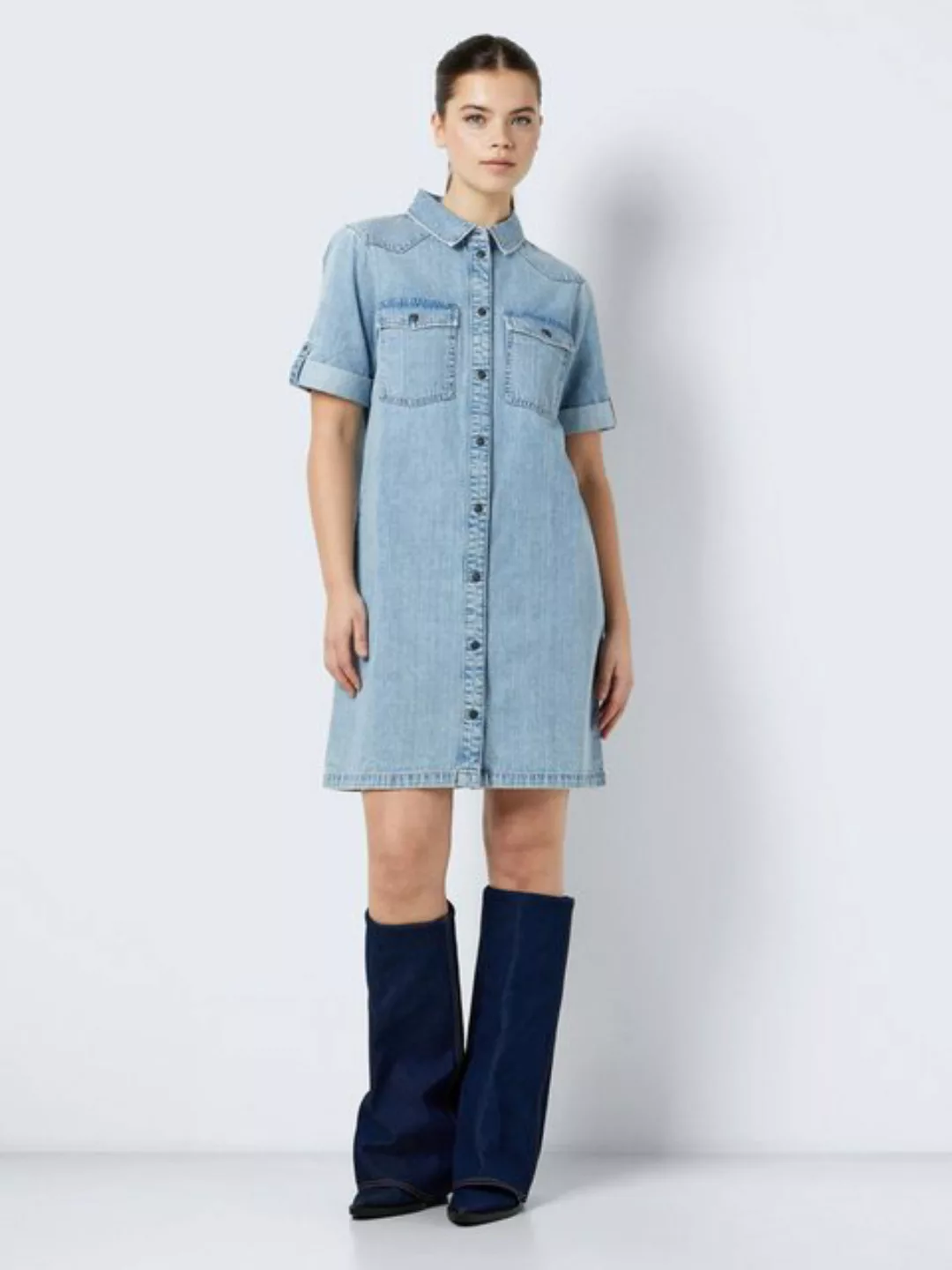 Noisy may Jeanskleid NMNEW SIGNE S/S DENIM DRESS VI003LB NOOS günstig online kaufen