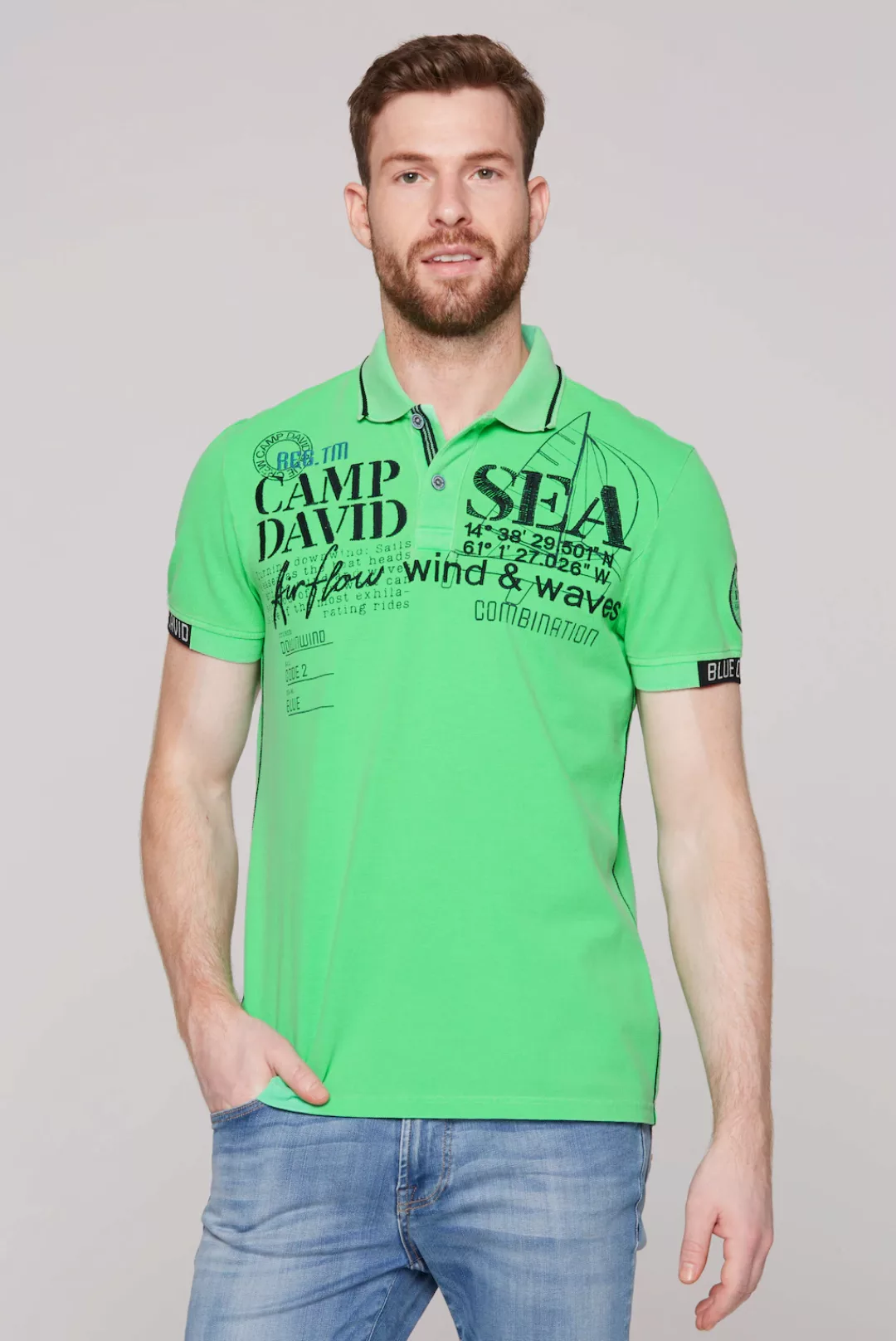 CAMP DAVID Poloshirt, aus Baumwolle günstig online kaufen