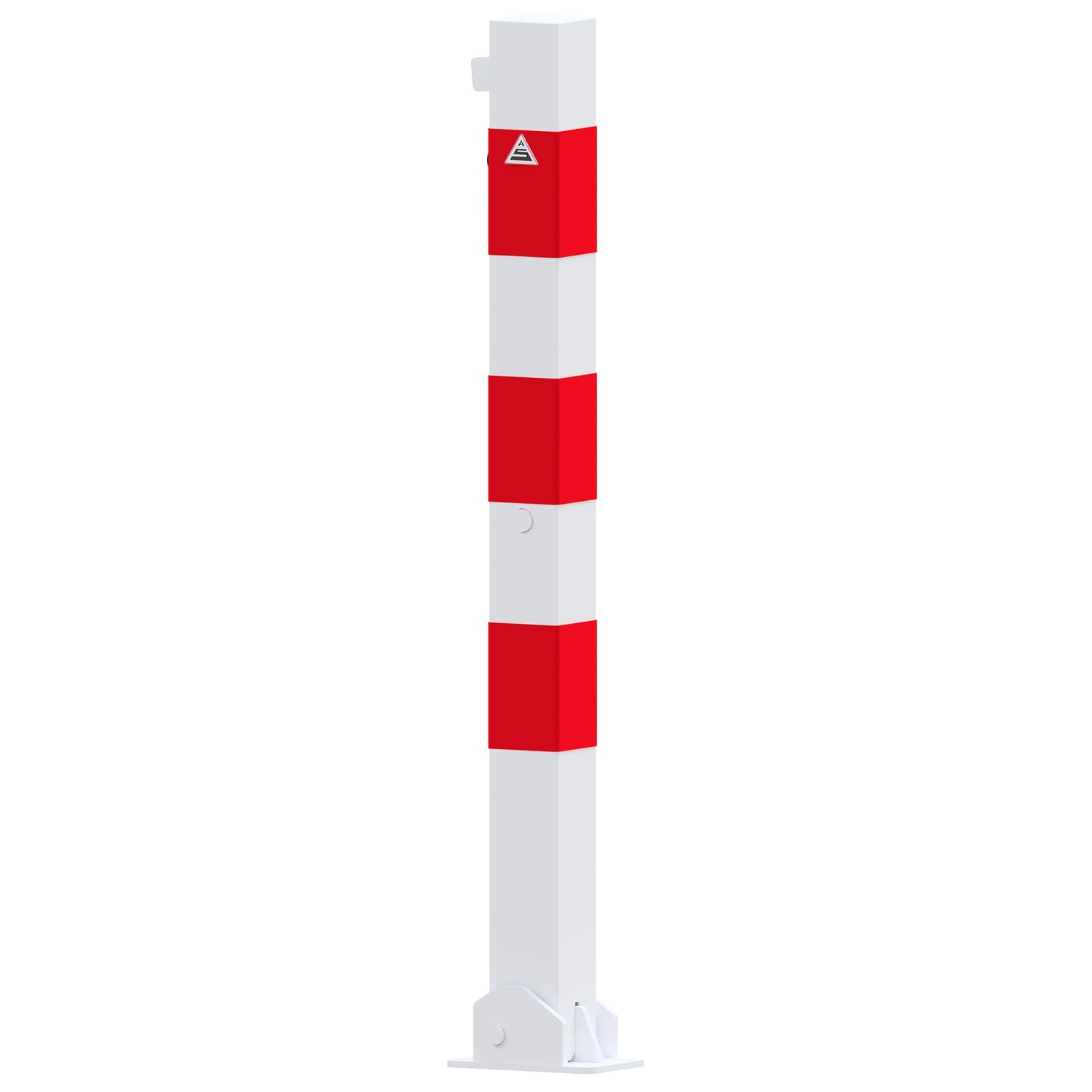 Schake Pfosten Umlegbar Vorhangschloss Dübelbefestigung 70 mm x 70 mm Weiß günstig online kaufen