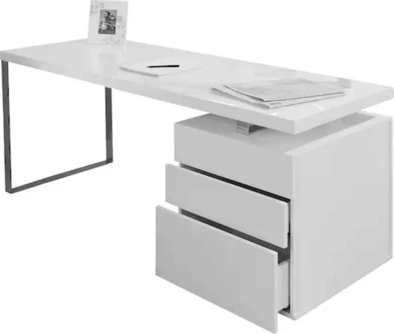 SalesFever Schreibtisch, Schubladen mit Soft-Close-Funktion günstig online kaufen